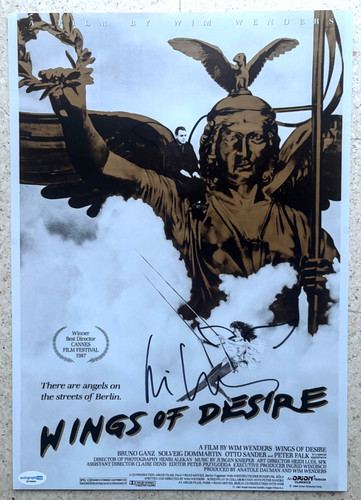 Wim wenders signed x17 - wim,