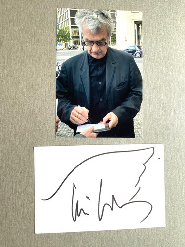 Wim wenders person signed - wenders,